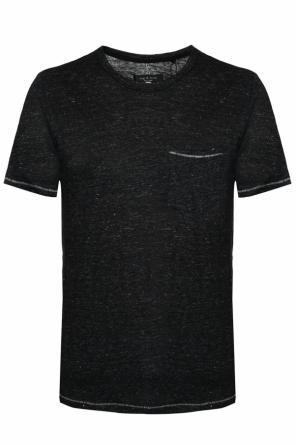 Linen t-shirt with stitching details, zdjęcie 1 Linen t-shirt with stitching details od Rag & Bone